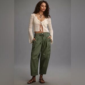 Anthropologie Pilcro Slouchy Fit Surplus Pants dark green Size 27p NWT in packag